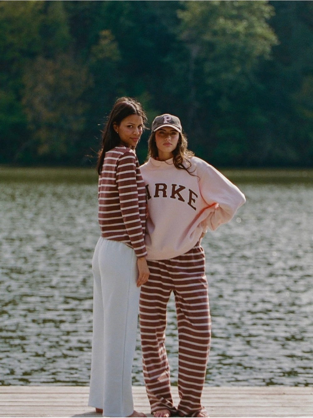 Parke Rose + Mocha Fleece Mockneck Size L/XL